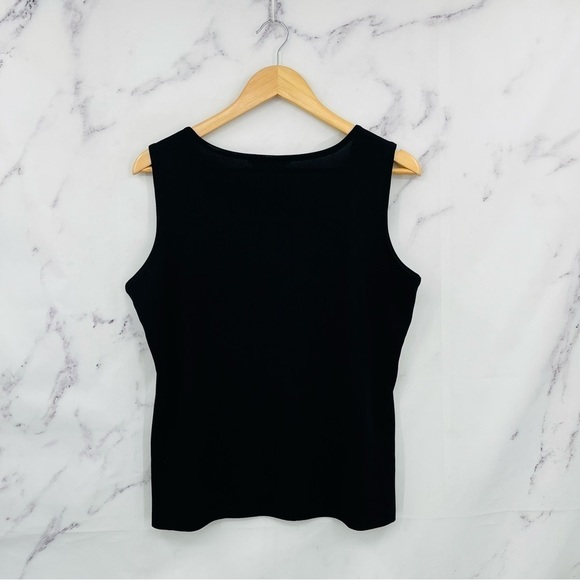 Misook Classic Knit Tank Top - Black - Picture 5 of 6